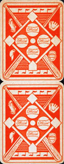 1951 Topps Red Backs - Topps Red Backs Panels #22-52b Bob Feller / Tommy Holmes Back