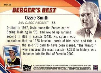2016 Topps - Berger's Best (Series 1) #BB-28 Ozzie Smith Back