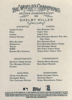 2016 Topps Allen & Ginter #343 Shelby Miller Back