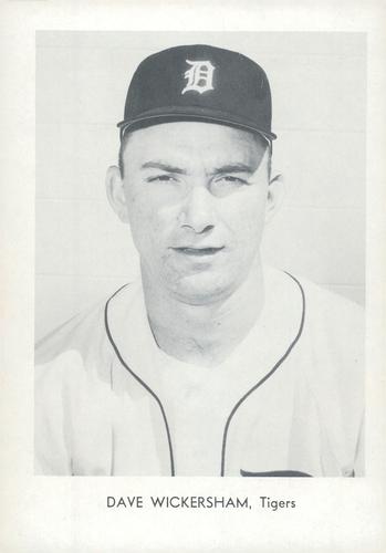 1965 Sports Service Detroit Tigers #NNO Dave Wickersham Front