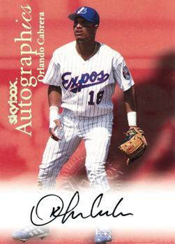2000 SkyBox - Autographics #NNO Orlando Cabrera  Front