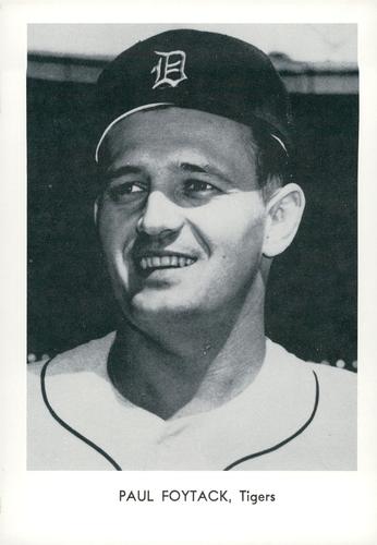 1961 Sports Service Detroit Tigers Set A #NNO Paul Foytack Front