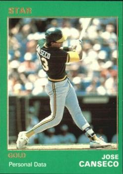 1990 Star Gold #27 Jose Canseco Front