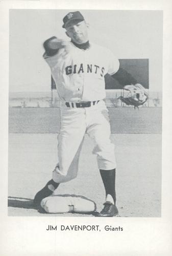 1966 Sports Service San Francisco Giants Set A #NNO Jim Davenport Front