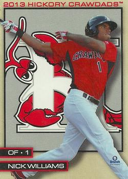 2013 Brandt Hickory Crawdads #2 Nick Williams Front