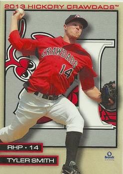 2013 Brandt Hickory Crawdads #14 Tyler Smith Front