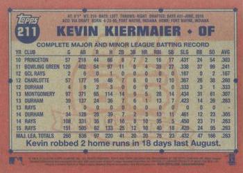 2016 Topps Archives #211 Kevin Kiermaier Back