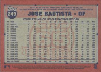 2016 Topps Archives #249 Jose Bautista Back