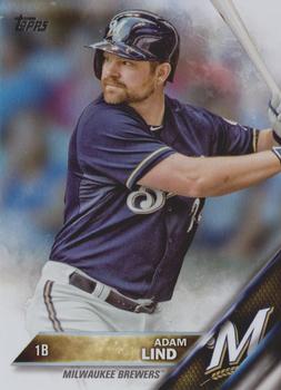 2016 Topps - Rainbow Foil #57 Adam Lind Front