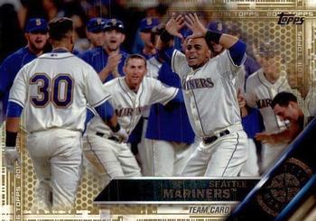 2016 Topps - Gold #79 Seattle Mariners Front