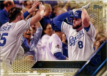 2016 Topps - Gold #410 Mike Moustakas Front