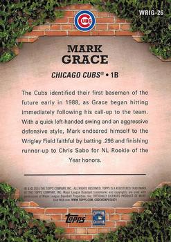 2016 Topps - 100 Years at Wrigley Field #WRIG-26 Mark Grace Back