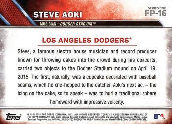 2016 Topps - First Pitch (Series 1) #FP-16 Steve Aoki Back