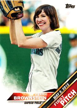 2016 Topps - First Pitch (Series 1) #FP-17 Carrie Brownstein Front