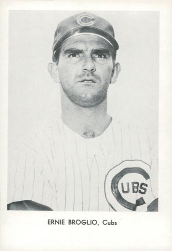 1965 Sports Service Chicago Cubs Set B #NNO Ernie Broglio Front