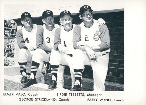 1964 Sports Service Cleveland Indians Set B #NNO Coaching Staff Front