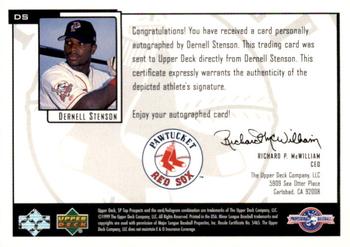 2000 SP Top Prospects - Chirography #DS Dernell Stenson  Back