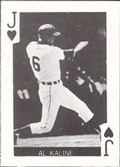 1969 Globe Imports Playing Cards Gas Station Issue #J♥ Al Kaline Front