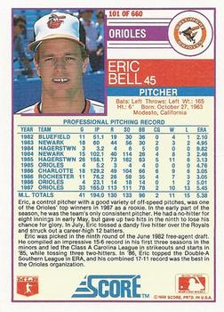 1988 Score #101 Eric Bell Back