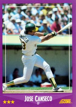 1988 Score #45 Jose Canseco Front