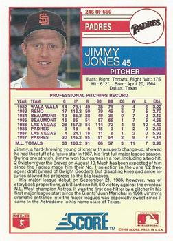 1988 Score #246 Jimmy Jones Back
