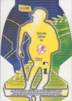 2000 Stadium Club - 3 X 3 Luminous #6B Derek Jeter Back