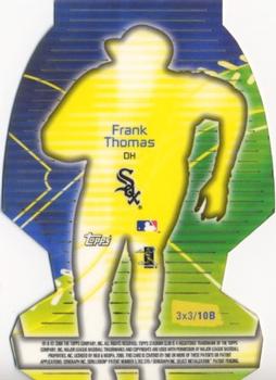 2000 Stadium Club - 3 X 3 Luminous #10B Frank Thomas Back