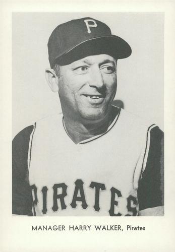 1967 Sports Service Pittsburgh Pirates #NNO Harry Walker Front