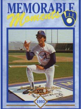 1993 Sentry Milwaukee Brewers Memorable Moments #NNO Juan Nieves Front