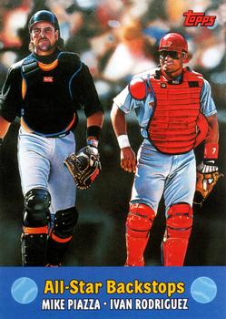 2000 Topps - Combos #TC4 All-Star Backstops (Mike Piazza / Ivan Rodriguez) Front