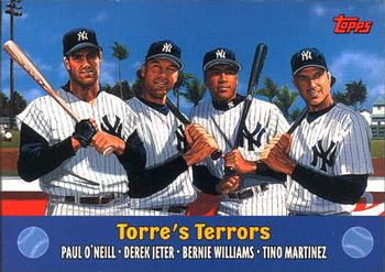 2000 Topps - Combos #TC3 Torre's Terrors (Paul O'Neill / Derek Jeter / Bernie Williams / Tino Martinez) Front