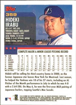 2000 Topps - Home Team Advantage #359 Hideki Irabu Back