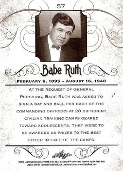 2016 Leaf Babe Ruth Collection #57 Babe Ruth Back