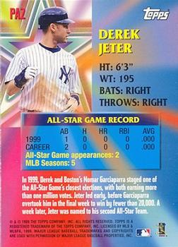 2000 Topps - Perennial All-Stars #PA2 Derek Jeter Back