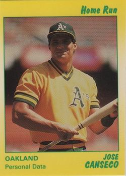 1991 Star Home Run #9 Jose Canseco Front
