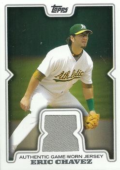 2008 Topps Updates & Highlights - Relics #RR-EC Eric Chavez Front