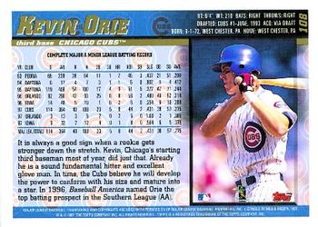 1998 Topps #108 Kevin Orie Back