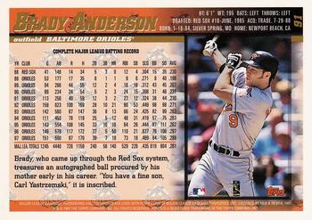 1998 Topps #91 Brady Anderson Back