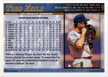 1998 Topps #102 Todd Zeile Back