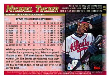 1998 Topps #19 Michael Tucker Back