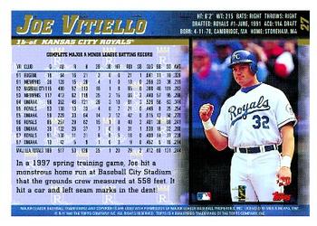 1998 Topps #27 Joe Vitiello Back