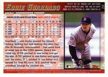 1998 Topps #28 Eddie Guardado Back