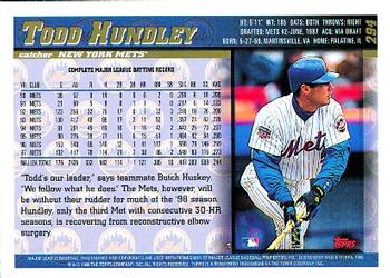 1998 Topps #294 Todd Hundley Back