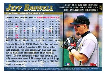 1998 Topps #35 Jeff Bagwell Back