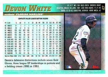 1998 Topps #47 Devon White Back