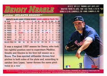 1998 Topps #4 Denny Neagle Back