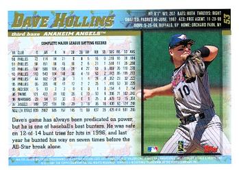 1998 Topps #53 Dave Hollins Back