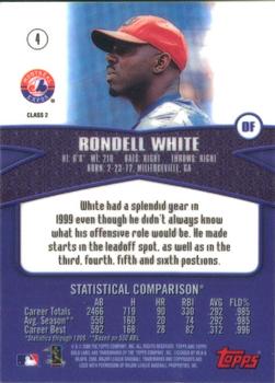 2000 Topps Gold Label - Class 2 #4 Rondell White Back