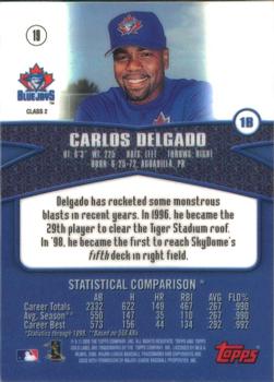 2000 Topps Gold Label - Class 2 #19 Carlos Delgado Back