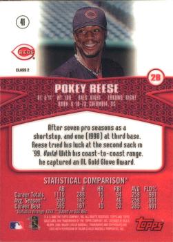 2000 Topps Gold Label - Class 2 #41 Pokey Reese Back